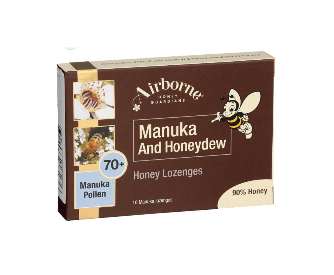 Airborne Manuka Honey Lozenges ABH (16 Lozenges per box) – Balkan