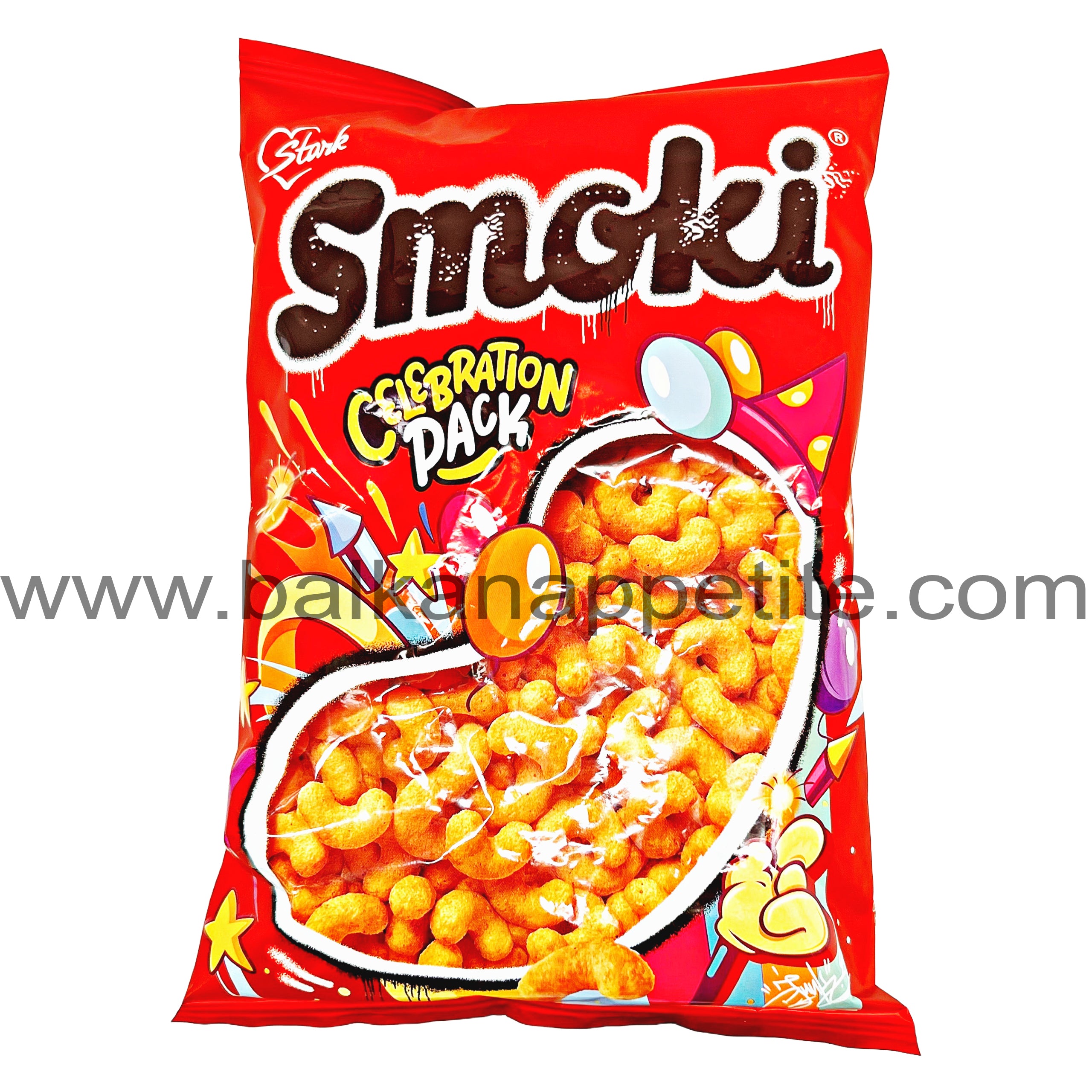 Stark Smoki Puffed Snacks with peanut 50g Balkan Appetite