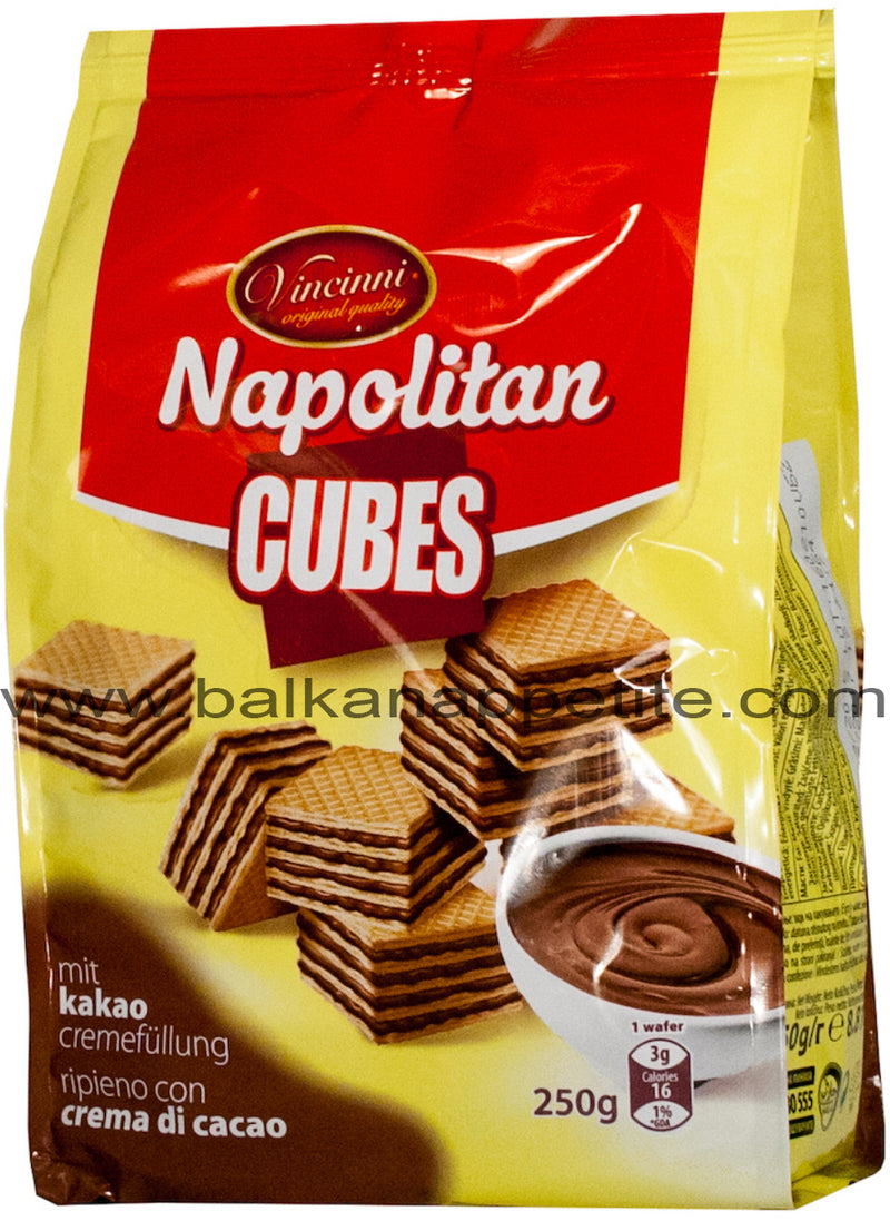 Vincinni Napolitan Cubes - Cocoa 250g ( 8.81 oz)