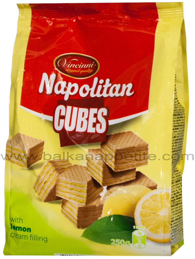 Vincinni Napolitan Cubes - Lemon 250g ( 8.81 oz)