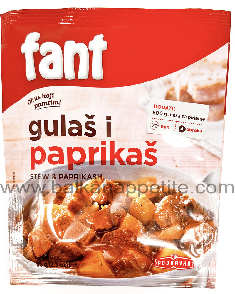 Fant Seasoning Mix For Stew and Paprikash 65g (2.3oz)