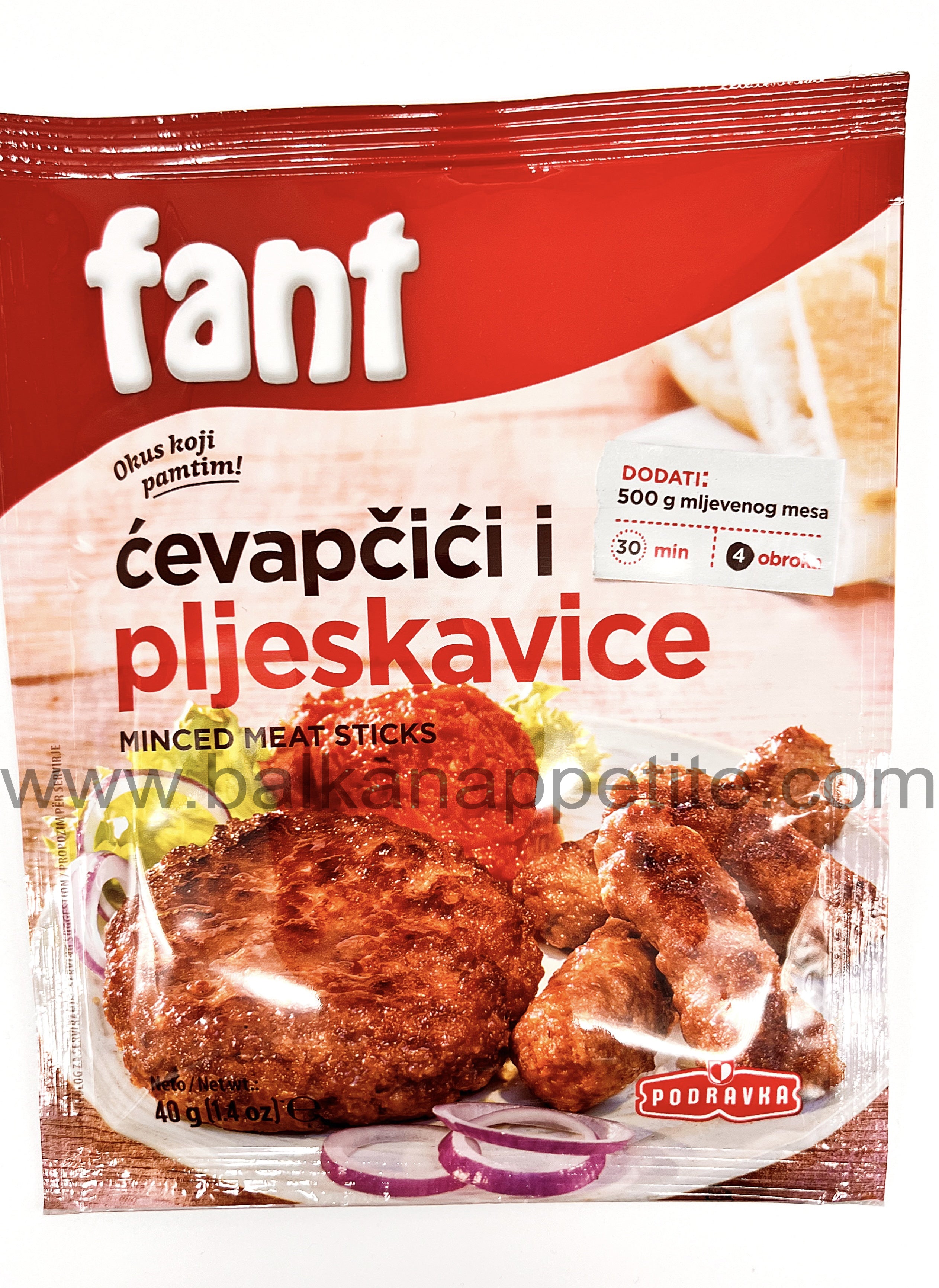 Fant Seasoning Mix For Minced Meat Sticks 40g (1.4oz) Balkan Appetite