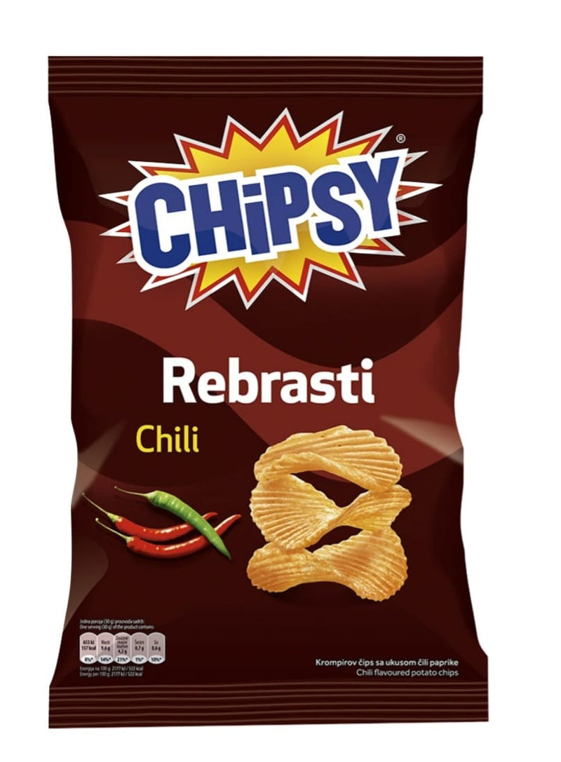 Chipsy Rebrasti chilli Marbo 100g (3.527oz)
