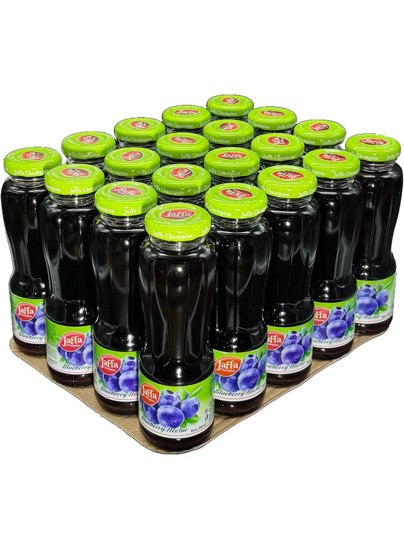 Jaffa Blueberry Nectar juice case 20x  200ml (6.7oz) glass Bottles