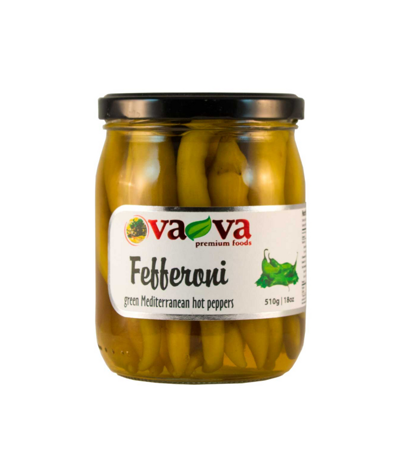 Hot Green Fefferoni Peppers (Va-Va)  510g(18oz)