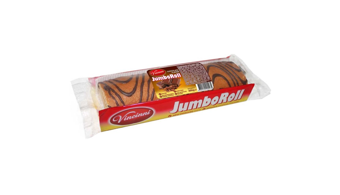 Vincinni Mini Rols Vincinni Jumbo Swiss Roll Chocolate Cream 300GR – Balkan Appetite