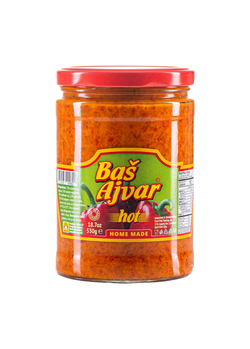 Bas Ajvar Hot 530g (18.7 oz)