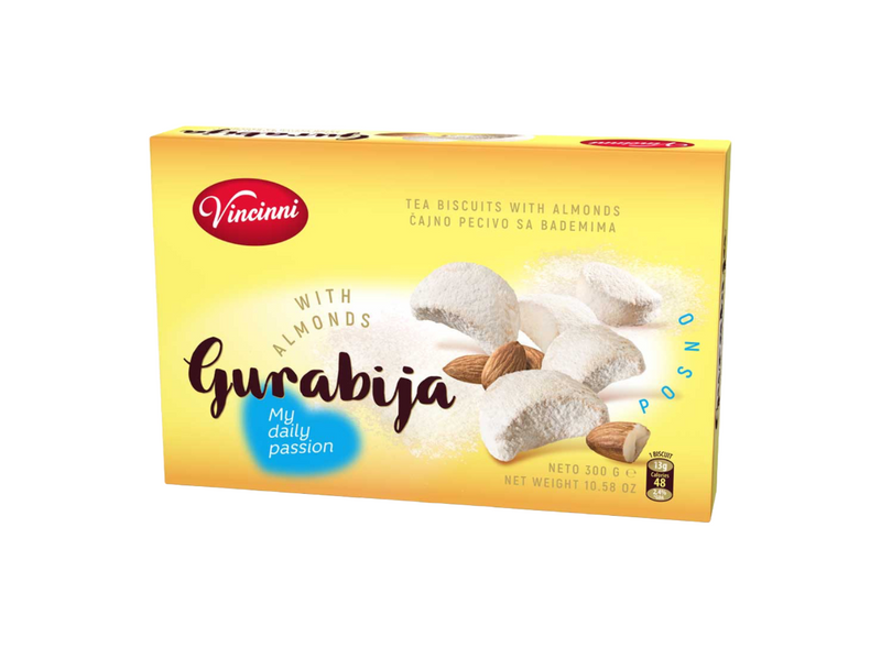 Vincinni Almond Cookies (Gurabija) 300g (10.58 oz)