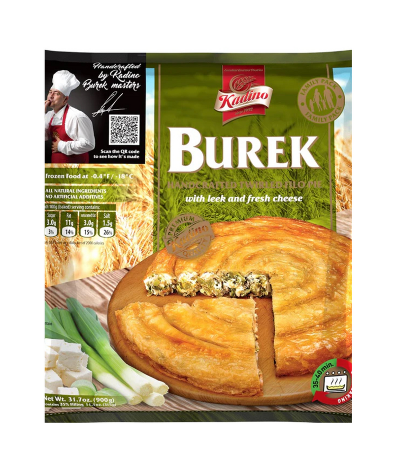 Kadino Hand Made Twirled Burek w/ Cheese & Leek 900g (31.75oz)