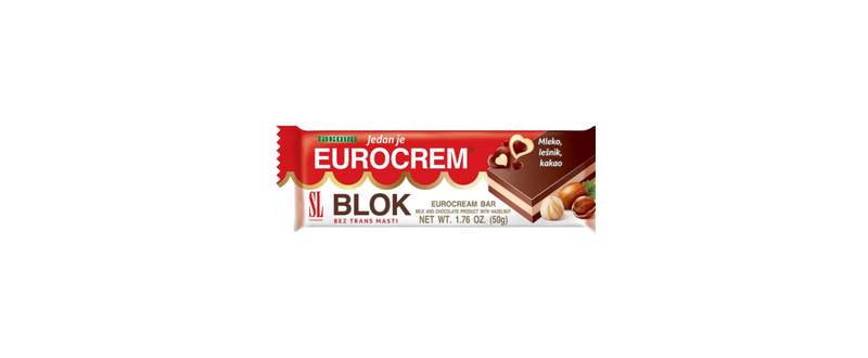 Swisslion Takovo Eurocrem Hazelnut Bars 50g bar