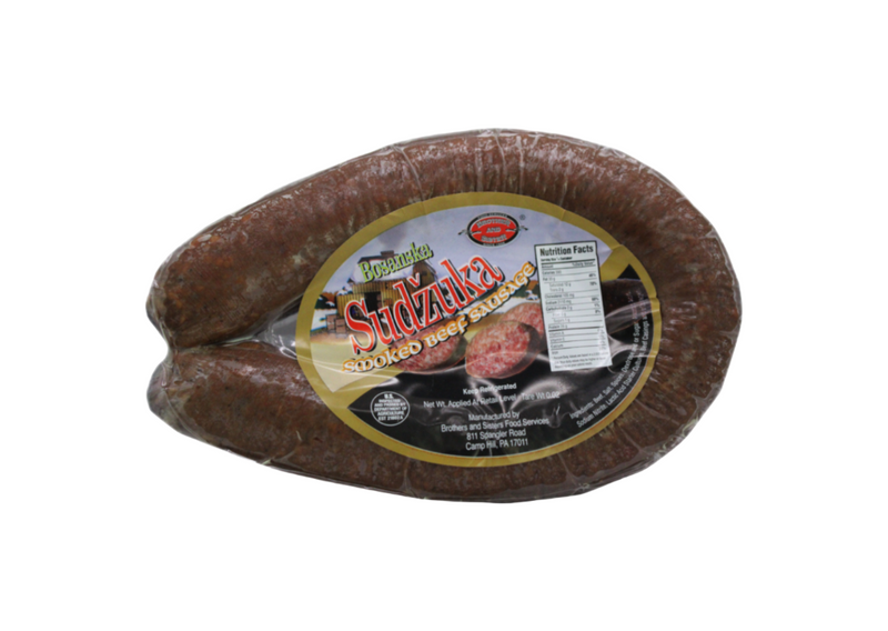 Brother & Sister Smoked Beef Sausage (Bosanski Sudzuk) 1LB