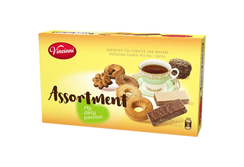 VINCINNI Assortment Cookies and Wafers - 350g / 12.3oz