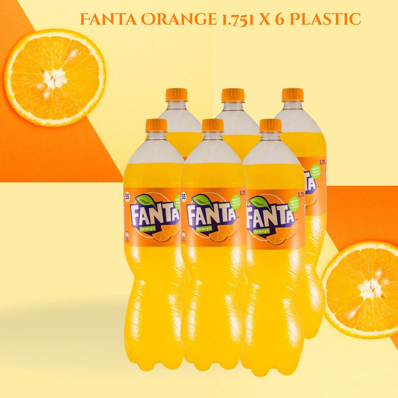Fanta Orange 1.75l x 6 Plastic
