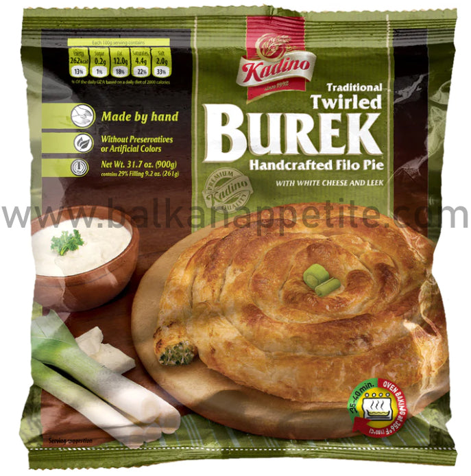 Kadino Hand Made Twirled Burek w/ Cheese & Leek 900g (31.75oz)