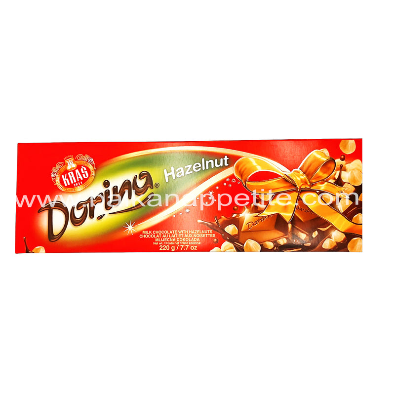 Kras Dorina Chocolate with Hazelnuts 220g (7.7oz)