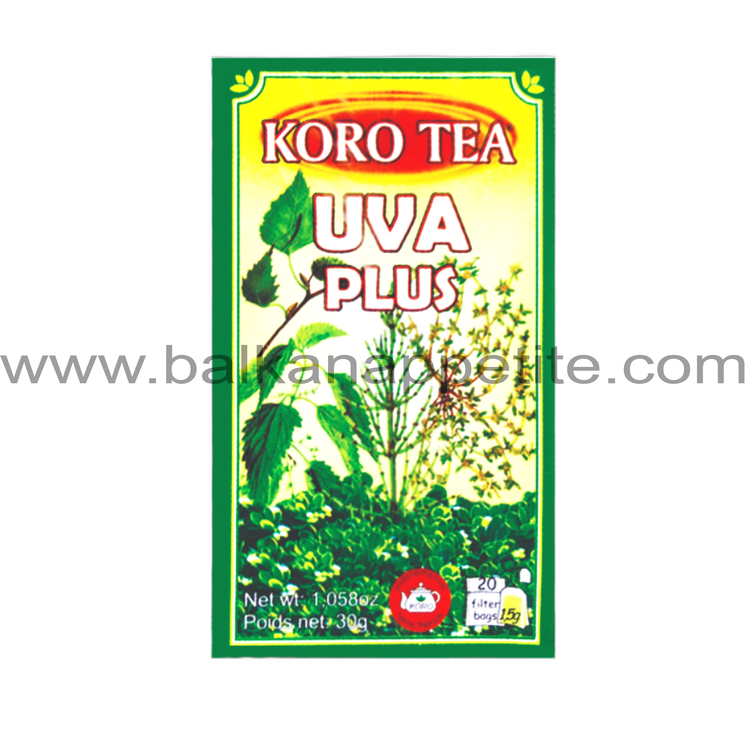 Uva Plus tea (Koro) 30g ( 1.058oz) – Balkan Appetite