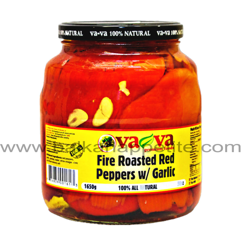 Fire Roasted Red Peppers  (Va-Va) 1650g ( 58oz)