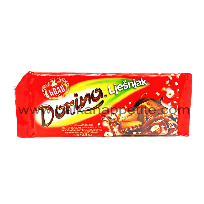 Kras Dorina Chocolate with Hazelnuts 80g (2.8oz)