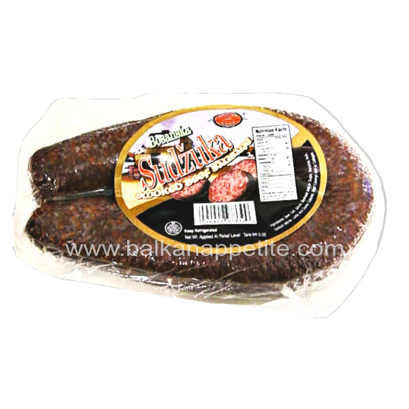 Brother & Sister Smoked Beef Sausage (Bosanski Sudzuk) 1LB