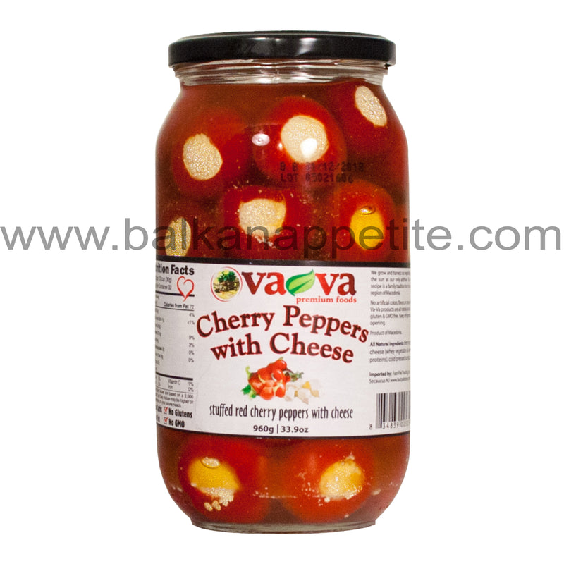 Red Cherry Peppers w/ Cheese  (Va-Va) 960g ( 33.9 oz)