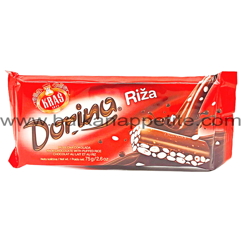 Kras Dorina Chocolate with Puffed Rice 75g (2.6oz)