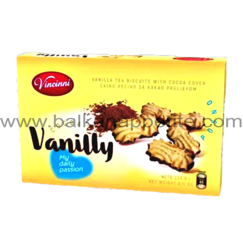 Vincinni Cocoa-Vanilly Tea Biscuits With Chocolate 230g ( 8.11 oz)