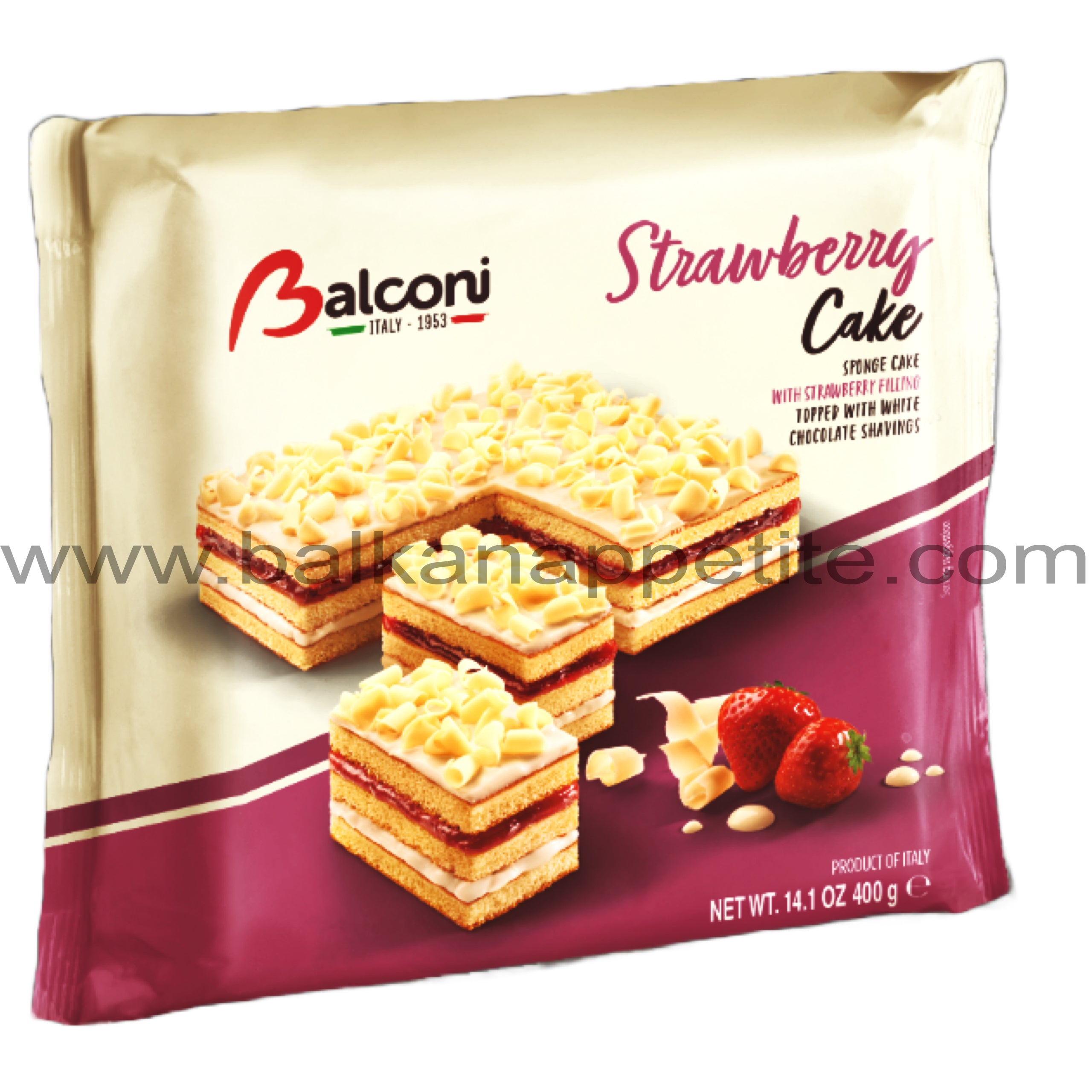 Balconi Torta Strawberry Cake 400GR – Balkan Appetite