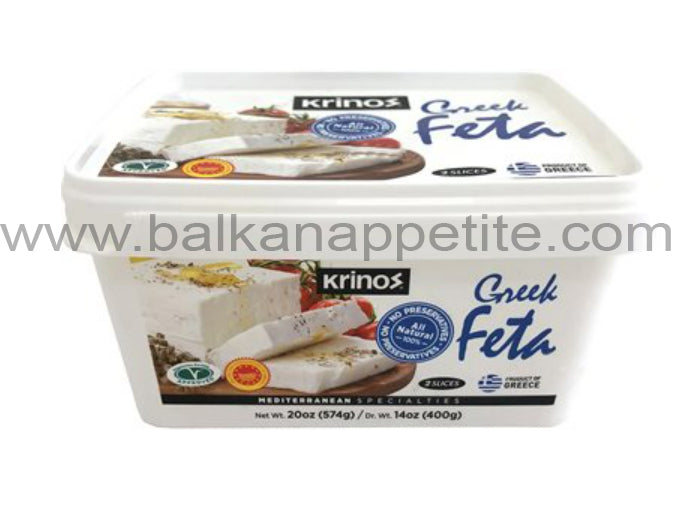 Krinos Feta Cheese tub 400g (14oz)